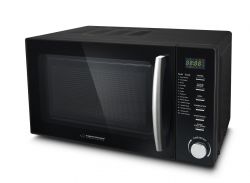 Esperanza EKO010, Cocinero, 1200W, 20L, LED, 14 program, Grill funkció, Fekete, Mikrohullámú sütő