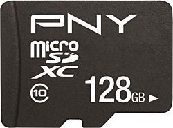 PNY PERFORMANCE PLUS 128GB MICRO SD Class 10 memóriakártya + SD adapter