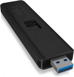 IcyBox IB-1818-U31 M.2 SSD, USB 3.1, fekete külső SSD ház