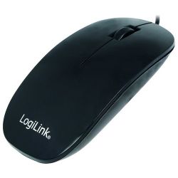 LOGILINK - Slim USB, 1000 DPI, fekete optikai egér