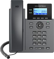 Grandstream GRP-2602P HD 2-Line LCD PoE fekete VoIP telefon
