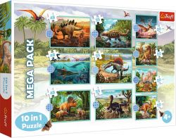 TREFL (90390) Dinoszauruszok - Mega pack 10 az 1-ben 329 darabos puzzle