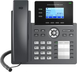 Grandstream GRP2604P HD 3-Line LCD PoE fekete VoIP telefon