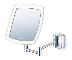Beurer BS 89 16 x 16 cm, 36 LED, 5 x nagyítás Ezüst-Fehér kozmetikai tükör