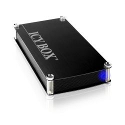Icy Box IB-351StU3-B 3,5'' SATA 1x USB 3.0, fekete külső merevelmez ház