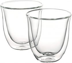 DeLonghi 2db Cappuccino 190 ml átlátszó üvegpohár