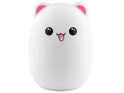 Tracer Teddy Bear, RGB LED világítás, 5 színtónus, 4 világítási mód, Vezeték nélküli, Éjszakai lámpa