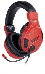 Bigben Interactive PS4OFHEADSETV3RED Stereo V3 PS4, 3.5 mm Jack, 2.2 m piros-fekete gamer headset