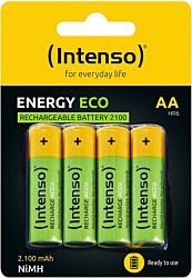 Intenso Energy Eco AA 2100mAh Ni-MH (4 db) Újratölthető akku elem