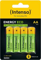 Intenso Energy Eco AA 2100mAh Ni-MH (4 db) Újratölthető akku elem