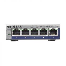 Netgear GS105E v2 ProSafe Plus 5 portos gigabites nem menedzselhető asztali switch