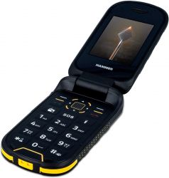 myPhone Hammer Bow+ 2,4" 128MB Dual SIM 3G fekete csepp-, por- és ütésálló mobiltelefon