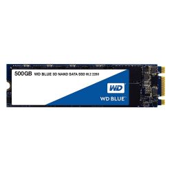Western Digital 500GB M.2 SATA WD Blue (WDS500G2B0B) SATA/600, 560/530 MB/s, 3D NAND SSD