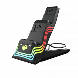 PDP Afterglow Wave, Xbox Series X|S, Xbox One, RGB világítás, Fekete, Kontroller töltőállomás