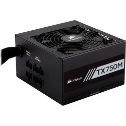 Corsair TX750M, 750W, 80 Plus® Gold, Semi-Modular, 120mm ATX tápegység