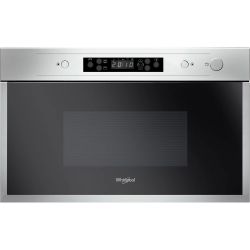 Whirlpool AMW 442/IX 22 L, 750 W mikro, 700 W grill Fekete-Inox beépíthető grilles mikrohullámú sütő