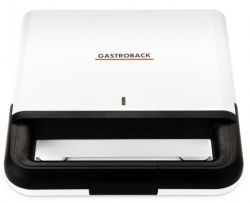 Gastroback 42443 Design 750 W, 4 szendvics Fehér-Fekete szendvicssütő