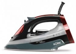 Solac S91868000 PV2214 2600 W, 380 ml, 35 g/perc Piros-Fekete-Szürke gőzölős vasaló