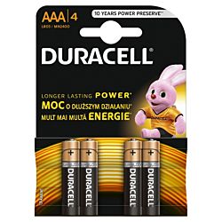Duracell Basic AAA LR03 4db elem