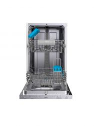 Midea MID45S120-PL 10 teríték, E, 49 dB, inox beépíthető mosogatógép