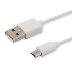 SAVIO CL-123 USB - micro USB 2.1A, 1m fehér kábel