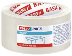 TESA "Basic" 50 mm x 66 m átlátszó csomagolószalag