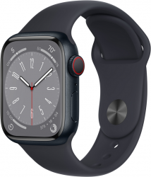 Apple Watch Series 8 OLED 41 mm 4G Fekete GPS (műhold) okosóra