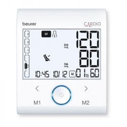 Beurer BM 96 22-42 cm, 2 x 60 memória fehér-szürke vérnyomásmérő EKG funkcióval