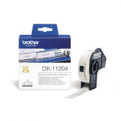 Brother DK-11204 400db/tekercs 17mm x 54mm fehér elővágott öntapadós címke