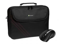 Tracer Bonito Bundle 2 + Vezeték nélküli egér 15,6 fekete notebook táska