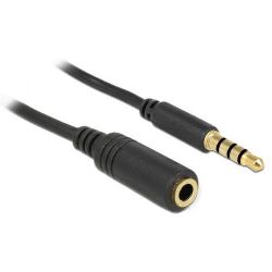 Delock Extension Cable Audio Stereo Jack 3.5 mm male / female IPhone 4 pin 5m kábel