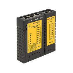 Delock Cable Tester RJ45 / RJ12 / PoE teszter