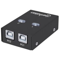 Manhattan 2 PC - USB 2.0 Automatic Sharing Switch