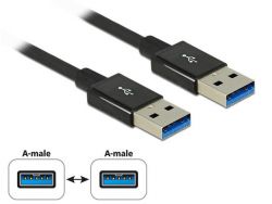 Delock SuperSpeed USB 10 Gbps (USB 3.1 Gen 2) USB (AM) > USB (AM), 0.5m kábel