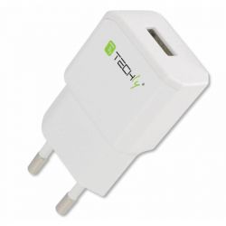 Techly Slim USB 5V 2.1A fehér hálózati töltő adapter