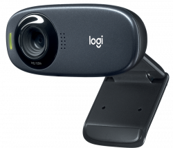 Logitech C310 HD, 720p/30 fps, 60°-os látótér fekete webkamera