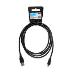 IBOX Micro 2A 1,8m USB fekete kábel