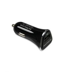 IBOX QC-2 QUICK CHARGE 3.0 fekete autós töltő adapter