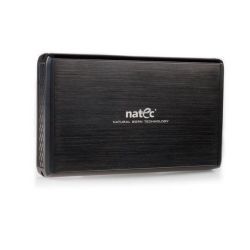 Natec RHINO 3.5'' SATA HDD-hez, fekete alumínium Ext USB 3.0 ház
