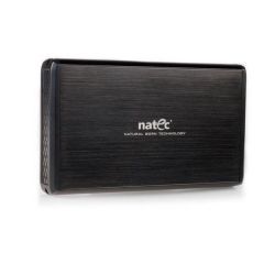 Natec RHINO 3.5'' SATA HDD-hez, fekete alumínium Ext USB 3.0 ház