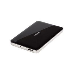 Natec OYSTER 2 2.5'' SATA HDD-hez/SSD,fekete slim alumínium külső USB 2.0 ház