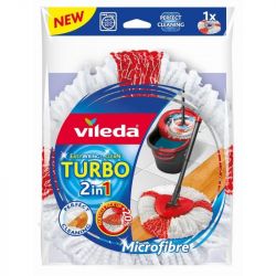 Vileda Easy Wring and Clean Turbo fehér/piros felmosó fej utántöltő