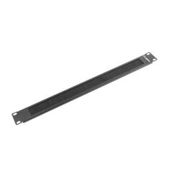 Lanberg kefés panel 1U 19'' rack szekrényhez fekete