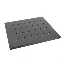 Lanberg polc 19'' rack szekrényhez 800mm (1U, 465x500mm, teherbírás 20kg-ig) fekete