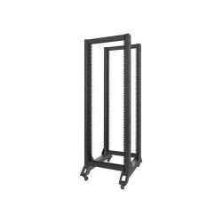 Lanberg 19'' 32U/600x800mm fekete nyitott rack szekrény