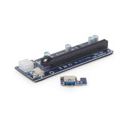 Gembird PCI Express 6 pin Riser Card portbővítő