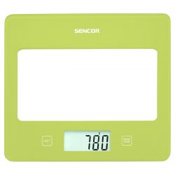 Sencor SKS5021GR LCD, max. 5 kg zöld-átlátszó konyhai mérleg