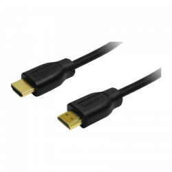 Logilink CH0036 HDMI 1.4 High Speed Ethernet (8,16 Gbps) 1,5m fekete aranyozott kábel