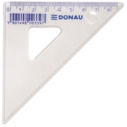 DONAU 8,5 cm 45°-os háromszög vonalzó műanyag
