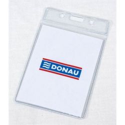 DONAU 59x92 mm hajlékony függőleges azonosítókártya tartó